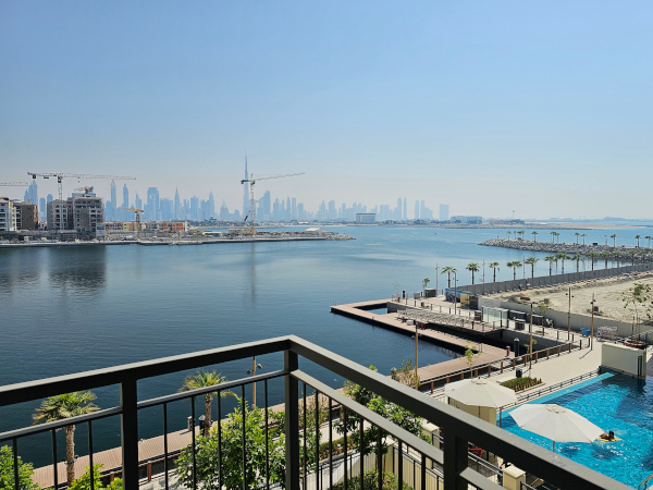 Rare view of the marina and Dubai Skyline
